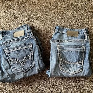 2 pairs men’s jeans